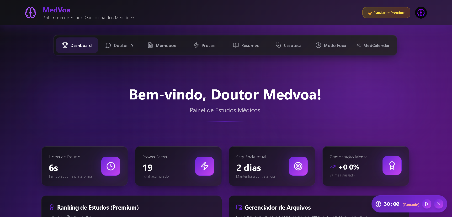 Medvoa - Plataforma de Estudos